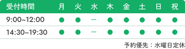 営業日のお知らせ